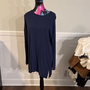 INC International Concepts Deep Blue Long Sleeve Top